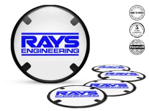 Rays Adesivi su Ruote Loghi Cupola Resina Emblemi